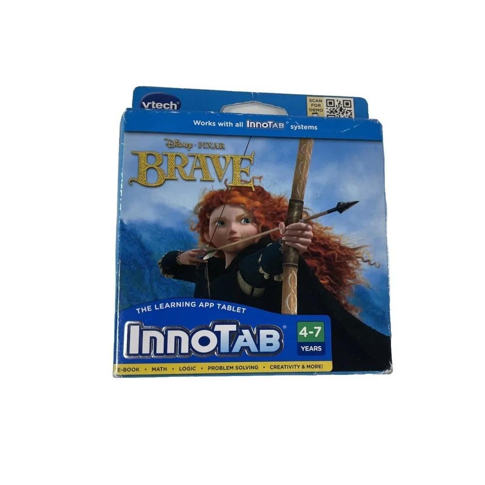 VTECH InnoTab Disney Pixar BRAVE Ebook Math Logic Learning Ages 4-7 Fun NEW‎